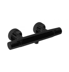 Термостатический смеситель для душа наружнего монтажа TZAR 343401SNM матовый черный