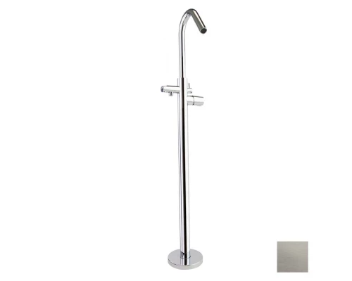 Напольный однорычажный смеситель для ванны TZAR 348503SNC никель брашированный