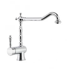Смеситель высокий для кухни однорычажный с поворотным изливом GAUDI 3129