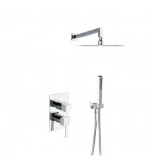Встраиваемая душевая система с тропическим душем и душевым комплектом KUATRO NK K4915021