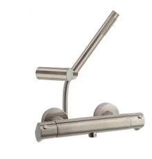 Термостатический смеситель для душа наружнего монтажа с душевым комплектом ALEXIA 3634DNC никель бра