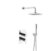 Встраиваемая душевая система с тропическим душем и душевым комплектом из ABS-пластика BLAUTHERM 9415