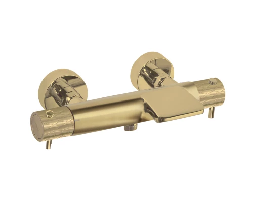 Термостатический смеситель для ванны наружнего монтажа с каскадным изливом ODISEA JOYA 593901SOC зол