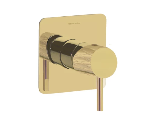 Встраиваемый смеситель для душа ODISEA JOYA 591801SOC золото брашированное на 1 выход 