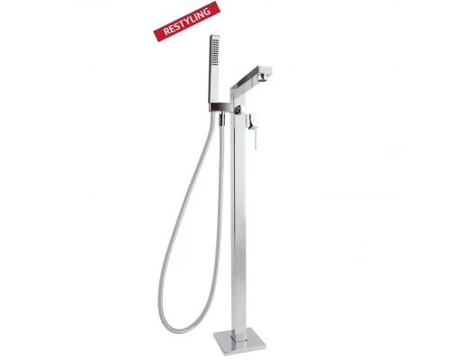 Напольный смеситель для ванны однорычажный с душевым комплектом KUATRO NK 498502MK