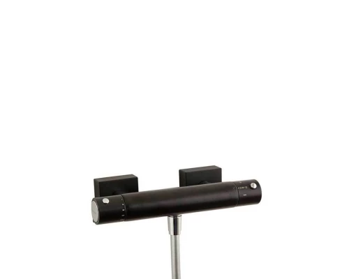 Термостатический смеситель для душа наружнего монтажа AROLA 263402S матовый черный