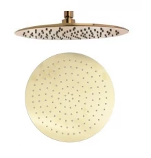 Лейка тропического душа из нержавеющей стали HIDROTERAPIA RM250OC золото брашированное