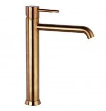 Смеситель высокий для раковины чаши ODISEA 390201CUC медь