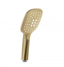 Душевая лейка овальная кнопка 3 режима ABS 4914Q3OC золото