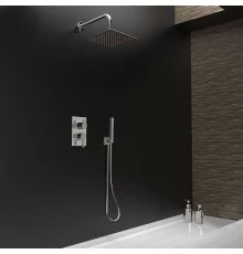 Встраиваемая душевая система с тропическим душем и душевым комплектом BLAUTHERM 941502RK250