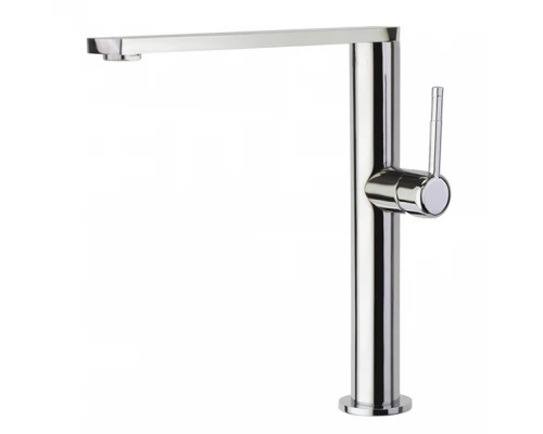 Смеситель высокий для кухни однорычажный с поворотным изливом KITCHEN 388401MA хром 
