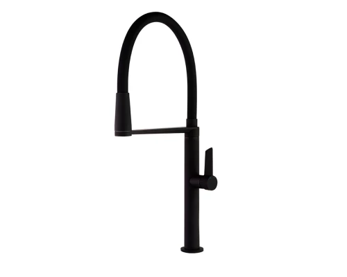 Смеситель высокий для кухни однорычажный с магнитным держателем и гибким изливом KITCHEN MAGNET 3888