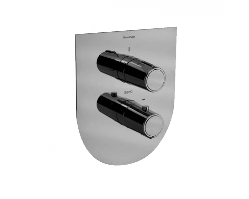 Встраиваемый термостатический смеситель для душа TZAR 342411SNC никель брашированный на 1 выход