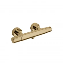 Термостатический смеситель для душа наружнего монтажа TZAR 343401SOC золото брашированное