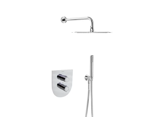 Встраиваемая термостатическая душевая система с тропическим душем и душевым комплектом URBAN CHIC K2