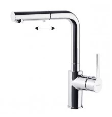 Смеситель высокий для кухни однорычажный с выдвижной лейкой DRAKO 331902H1