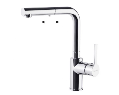 Смеситель высокий для кухни однорычажный с выдвижной лейкой DRAKO 331902H1