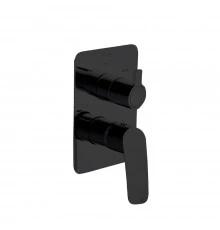 Встраиваемый смеситель для душа NEW FLY 571502SNM матовый черный на 2 выхода