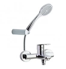 Смеситель для ванны наружнего монтажа однорычажный с душевым комплектом NEW FLY 570502T1