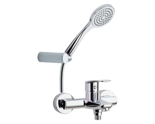 Смеситель для ванны наружнего монтажа однорычажный с душевым комплектом NEW FLY 570502T1