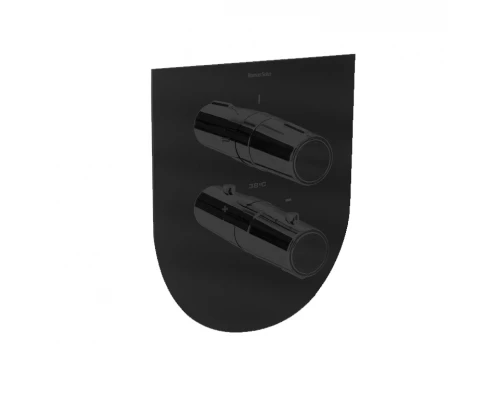 Встраиваемый термостатический смеситель для душа TZAR 342411SNM матовый черный на 1 выход