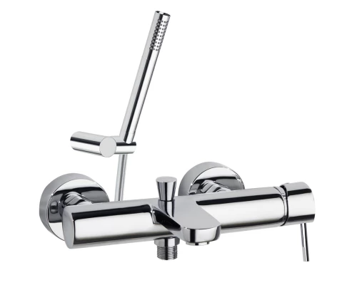 Смеситель для ванны наружнего монтажа однорычажный с душевым комплектом ODISEA 390501MO