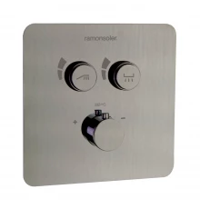 Встраиваемый термостатический смеситель для душа RS SMART 85T201SNC никель брашированный на 2 выхода