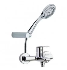 Смеситель для ванны наружнего монтажа однорычажный с душевым комплектом NEW FLY 570502T3            