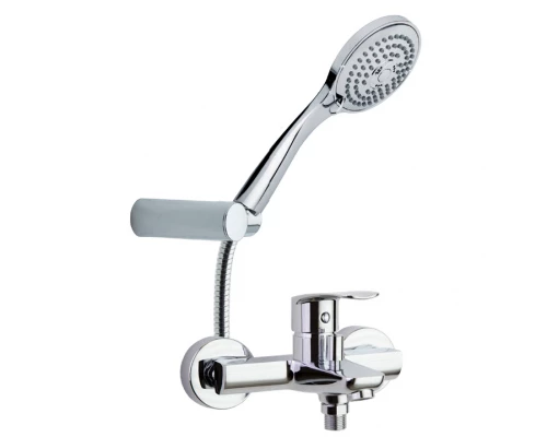 Смеситель для ванны наружнего монтажа однорычажный с душевым комплектом NEW FLY 570502T3            