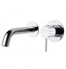 Встраиваемый однорычажный смеситель для раковины на раздельных пластинах 190 мм ODISEA JOYA 592101