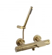 Термостатический смеситель для ванны наружнего монтажа с каскадным изливом и душевым комплектом 3639