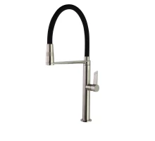 Смеситель высокий для кухни однорычажный с магнитным держателем и гибким изливом KITCHEN MAGNET 3888