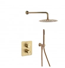 Встраиваемая термостатическая душевая система с тропическим душем и душевым комплектом ALEXIA K36870
