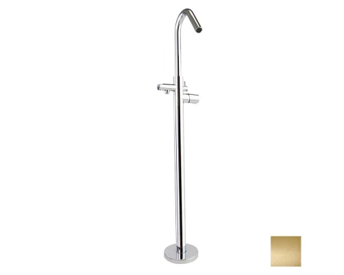 Напольный однорычажный смеситель для ванны TZAR 348503SOC золото брашированное