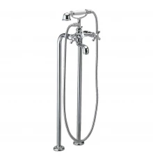 Напольный смеситель для ванны вентельный с душевым комплектом GAUDI 3135CG