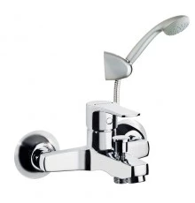 Смеситель для ванны наружнего монтажа однорычажный с душевым комплектом TITANIUM 1805VM