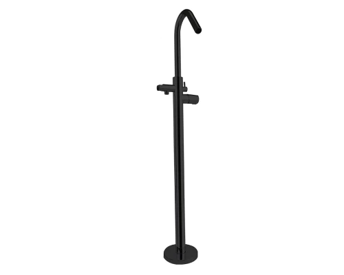 Напольный однорычажный смеситель для ванны TZAR 348503SNM матовый черный