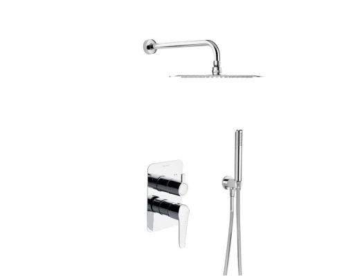 Встраиваемая душевая система с тропическим душем и душевым комплектом YPSILON PLUS K6415021 