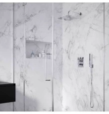 Встраиваемая термостатическая душевая система с тропическим душем и душевым комплектом BLAUTHERM 948