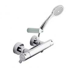 Термостатический смеситель для душа наружнего монтажа с душевым комплектом BLAUTHERM 943404T1