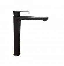 Смеситель высокий для раковины чаши однорычажный ALEXIA 3602 матовый черный (XL)