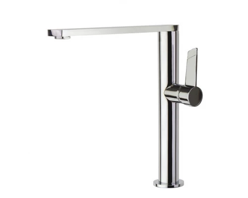 Смеситель высокий для кухни однорычажный с поворотным изливом KITCHEN 388401MC