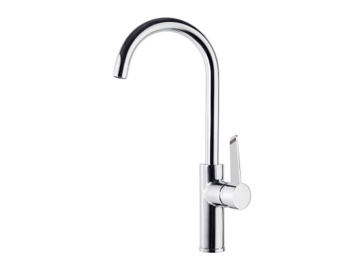 Смеситель высокий для кухни однорычажный с поворотным изливом KITCHEN 380602MC