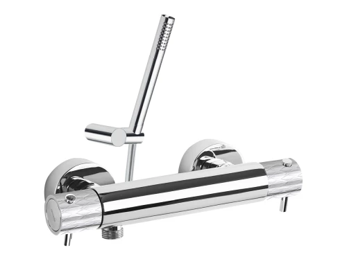 Термостатический смеситель для душа наружнего монтажа с душевым комплектом ODISEA JOYA 593401MO