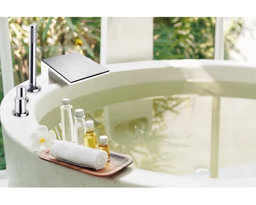 Душевая лейка круглая 1 режим латунь 3714NC никель брашированный