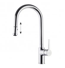 Смеситель высокий для кухни однорычажныйс выдвижной лейкой DRAKO 337902V2