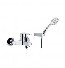 Смеситель для ванны наружнего монтажа однорычажный с душевым комплектом YPSILON PLUS 6405T1