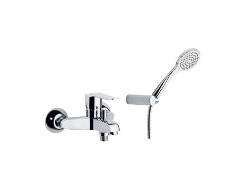 Смеситель для ванны наружнего монтажа однорычажный с душевым комплектом YPSILON PLUS 6405T1