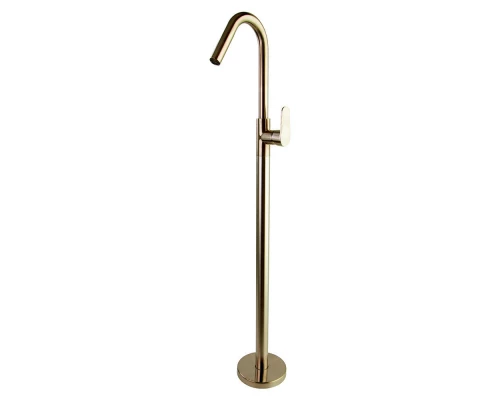 Напольный однорычажый смеситель для раковины тотем ALEXIA 367602SOC золото брашированное