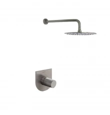 Встраиваемая душевая система с тропическим душем TZAR K3418012NC никель брашированный